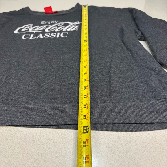 Coca Cola Classic Gray Long Sleeve Pullover Sweater - Size 4X - Picture 4 of 10